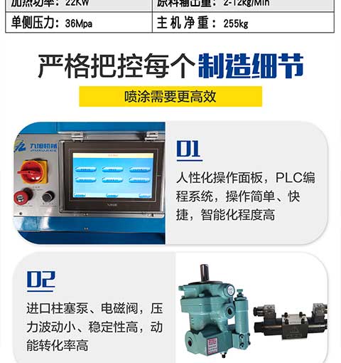 JNJX-H-T40-PLC編程聚脲噴涂設(shè)備4